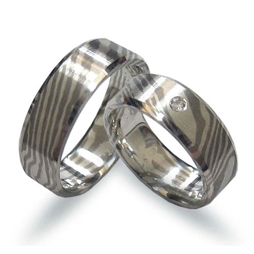 Ein paar mokume gane - ein,