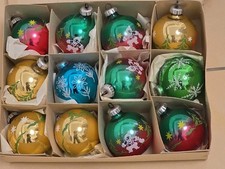 DDR Christbaumschmuck - Christbaumkugeln 12 Stück 