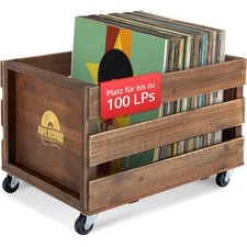 Schallplatten Vinyl Box Bambus