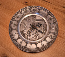 Zinnwanduhr Quartz Germany