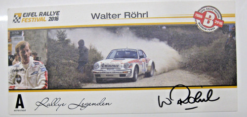 Neue rallye autogrammkarte - neue,