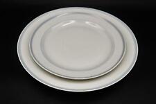 Rosenthal "Helena" 3384 Vorspeise- & Speiseteller / Teller Rand Blau + Grau #U4