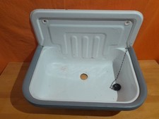 altes  Waschbecken Keller Emaille Vintage   50 x 32 cm  50er Nostalgie Retro