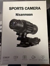 Nisanmoon Outdoor Sportkamera Motorrad Helm Video Foto Ip63 120 Grad Weitwinkel