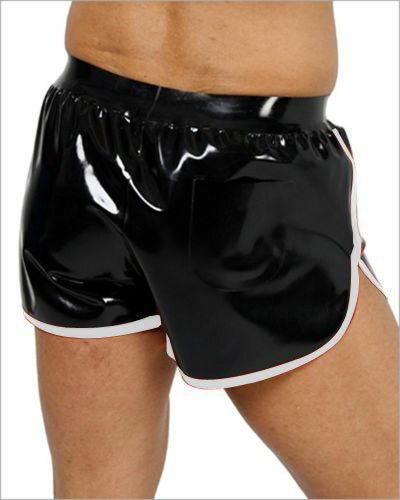 Latex rubber boxer shorts - latex,