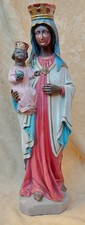 Altötting Gnadenbild Gips 50 cm um 1900 Schwarze Madonna