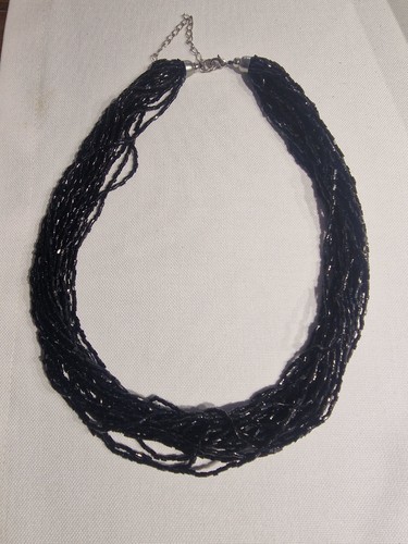 Schwarze perlenkette - schwarze,