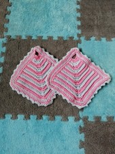 1 Paar Topflappen Blau/rosa