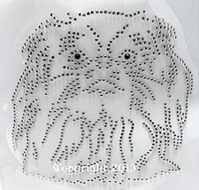 Hotfix Bügelbild Strass Hund