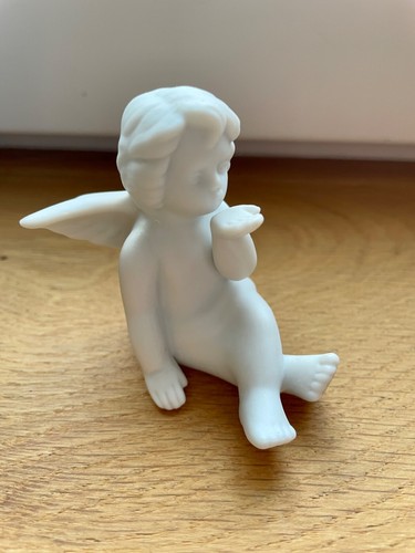 Engel porzellan weiß 6cm - engel,