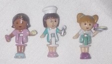 3x Polly Pocket mini Figuren