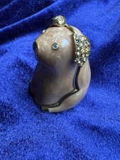 Estée Lauder Solid Perfume Schweinchen Rosa mit Strasssteinchen Sammlerstück