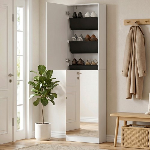 Homcom schuhschrank schmale - schuhschrank,