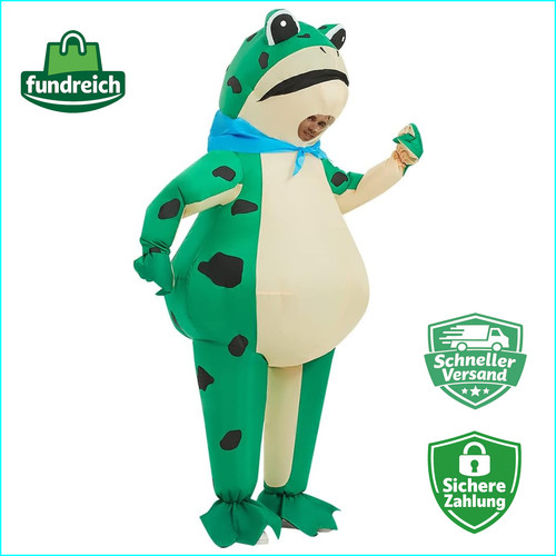 Aufblasbares froschkostüm - aufblasbares,