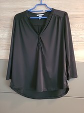 H&M Bluse Gr. S Schwarz Dame