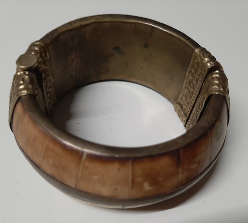 Armreif horn messing - armreif,