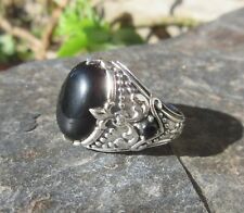 Ω Ring Onyx schwarz