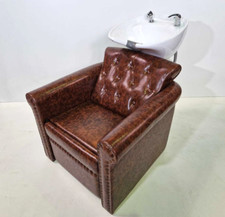 Figaro Aquileia Rückwärtswaschanlage Antik-Braun | Becken | Wasch-Sessel