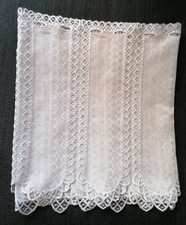 Scheibengardine weiß 160 x 43 cm