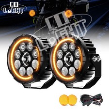 2x 4,5" LED Motorrad