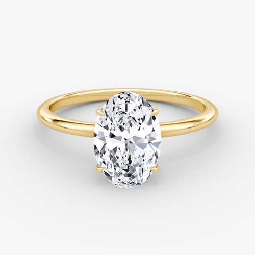 14k gelbgold ovalschliff - 14k,