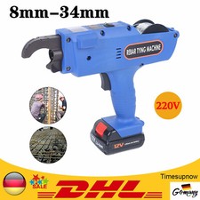 8-34mm 220V Automatische Bindemaschine Handheld Rebar Tier Drahtbindemaschine DE