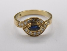 Ring Safir Saphir + 0,56 Carat