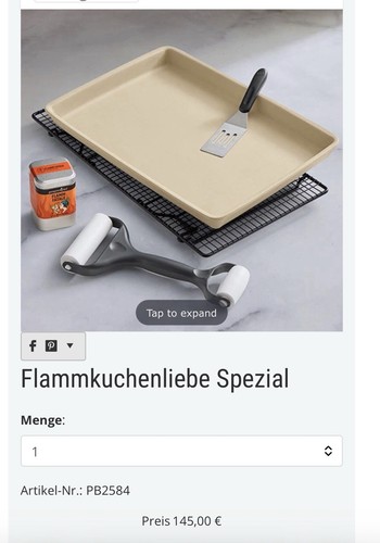 Pampered chef flammkuchenliebe - pampered,