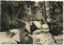 Z401 Foto 60er Jahre Frau Girl Mädchen Vespa Roller Hoffmann Motorrad Lambretta