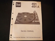 Original Service Manual Schaltplan Dual KA 491  491A