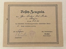 Urkunde Verleihungsurkunde