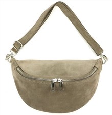 ITALY ★ ECHT WILDLEDER CROSSOVER BAUCHTASCHE HÜFTTASCHE UMHÄNGETASCHE BODYBAG