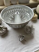 Alte Backform Gugelhupf  Kuchenform Alu Adventskranz Weihnachten & Kerzenhalter