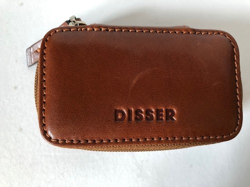 Leder schminktäschchen cognac - leder,