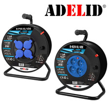 Leere Kabeltrommel Leertrommel Kabelabroller ohne Kabel 50m IP20 - IP44 230V/16A