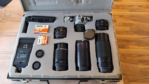 Pentax kamera mit viel - me,