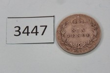 3447  Great Britain  1892   six pence   3 g  SILBER  0.925