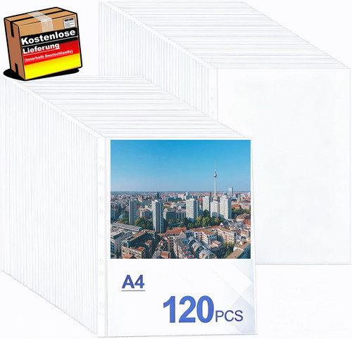 Kunststoffhüllen 120 - a4,