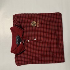 Versace Jeans Couture Polo Shirt Red Size 10 Checkered
