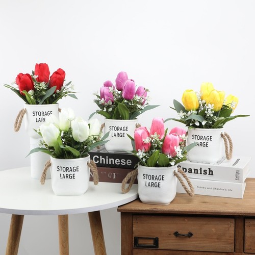 Künstliche tulpe seidenblume - tulpe,