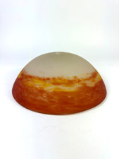 Antiker Lampenschirm G.V. de Croismare Lampe Glas Schirm Art Déco Frankreich