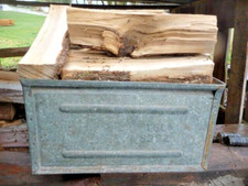 Kaminholzkiste stapelbar  mit Griffen   unverwüstlich  Holzofen Antik Vintage