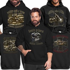 Biker Hoodie Kapuzensweat