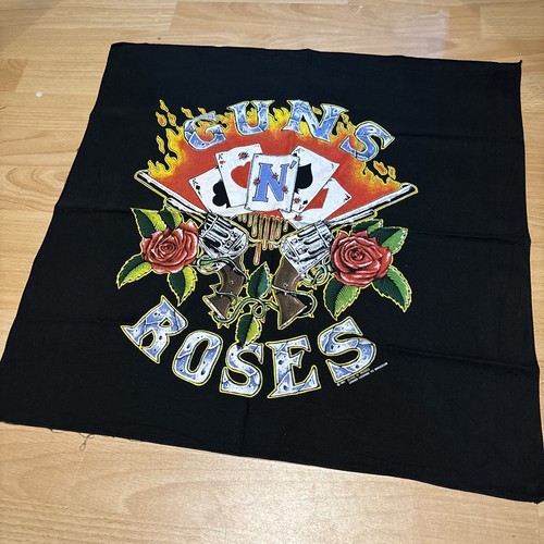 Vintage guns roses bandana - roses,