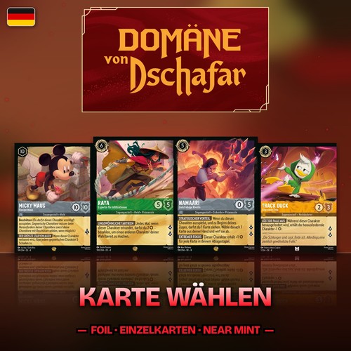 Disney lorcana karten domäne - disney,