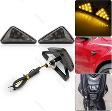 Schwarz Paar Motorrad Blinker Licht 2V 9LED Blinkerleuchten Motorrad Blinker Neu