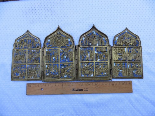 Russische bronzeikone - russische,
