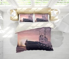 3D Schiff Himmel Landschaft