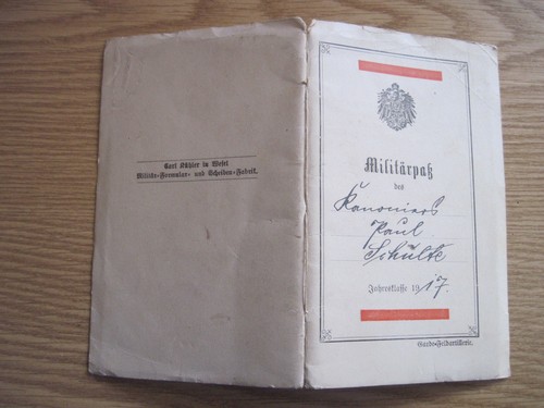 Militärpaß mit urkunde - mit,