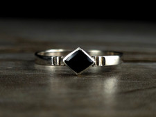 Ring Silber 925 Onyx schwarz